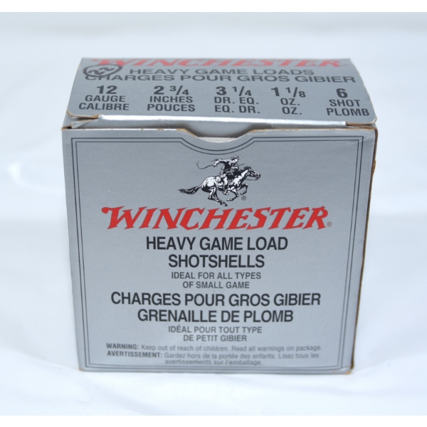 22 Rounds Winchester 12 Gauge 2 3/4" #6 Shot Ammunition