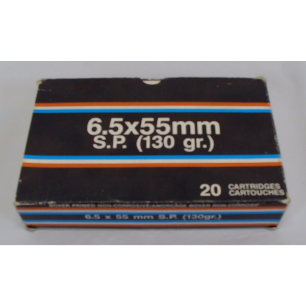 20 Rounds Century 6.5 x 55mm SP 130gr. Ammunition