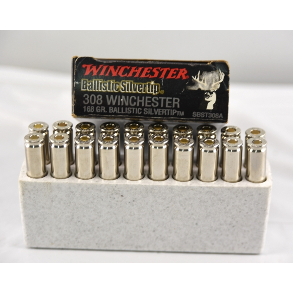 20 Rounds Winchester Supreme 308 Win. 168gr. Ammunition