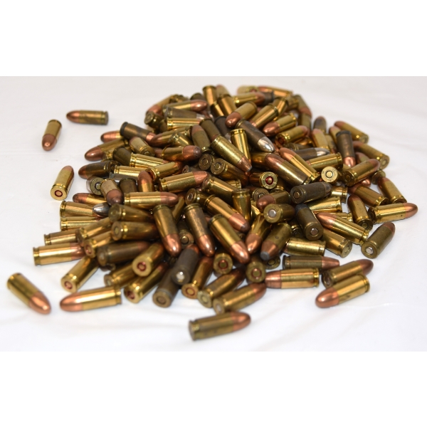 Approximately 200 Rounds Assorted brand 9mm Ammunition 