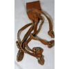 Image 7 : 57 Green Plastic Sabot For Muzzleloading Ammunition & Brown Leather Shoulder Holster 