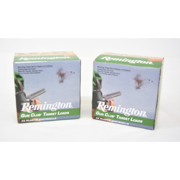 50 Rounds Remington 20 Gauge 2 3/4" #8 Shot Ammunition
