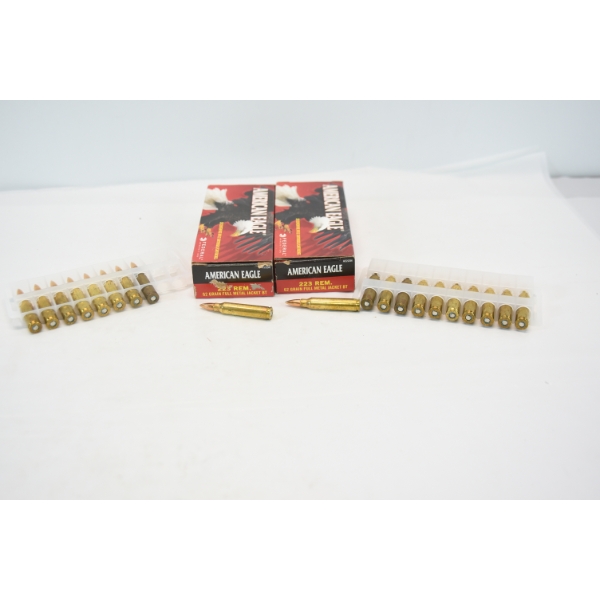 40 Rounds American Eagle 223 Rem Ammunition