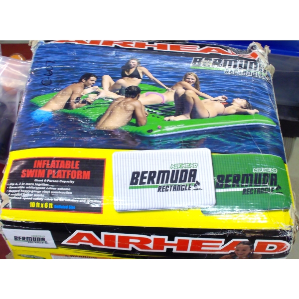 Air Head Bermuda Rectangle Inflatable Swim Platform