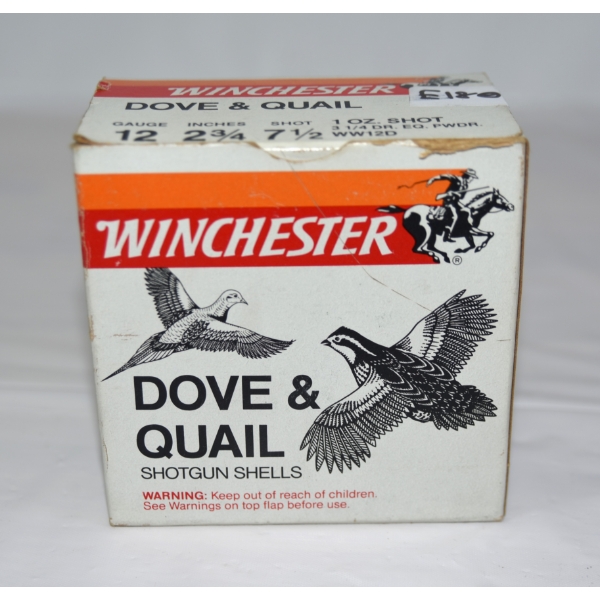 25 Rounds Winchester 12ga 2 3/4" 1oz # 7 1/2 Shot Ammunition