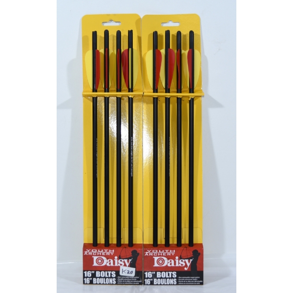 8 Practice Daisy Youth Archery 16" Crossbow Bolts