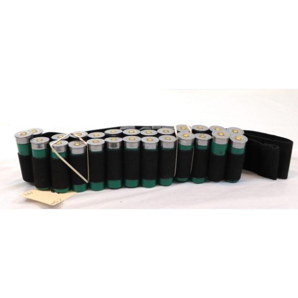 25 Rounds Remington 12 Gauge 3-1 1/8-8 2 3/4-70MM ammunition with Ammunition Belt 