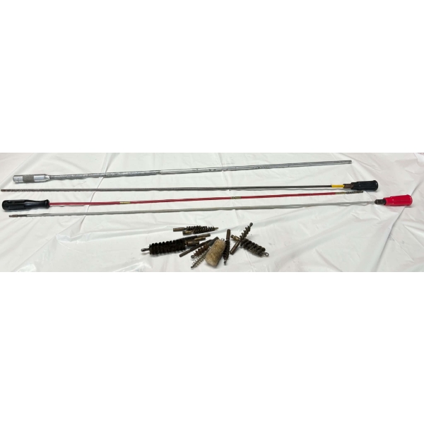 4 Parker Hale Cleaning Rods & 12 Brushes 