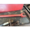 Image 3 : Red Double-Acting Hydraulic Cylinder with Hoses & Clevis Rod