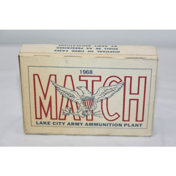 20 Rounds Lake City Army Plant .30 Match Ammunition