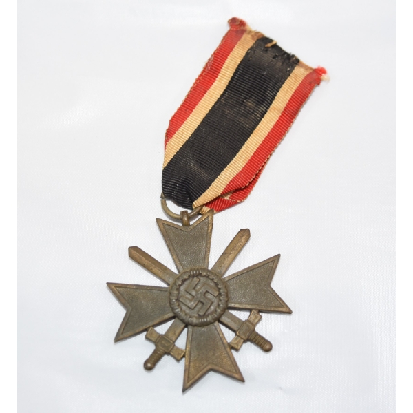 WW II German Merit Cross 2nd Class W/ Swords and Ribbon