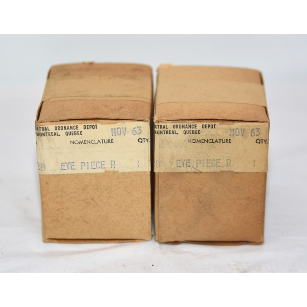 Pair Of Eye Pieces From Central Ordnance Depot Montreal Quebec 
