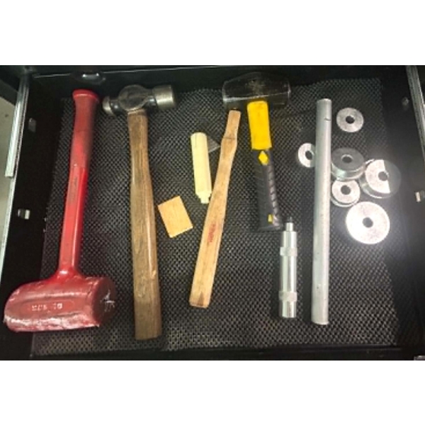 Assorted Shop Hammers, Soft-Face Mallet, Punches & Machining Accessories