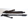 Image 2 : Box Lot Monopod Shooting Stick and Brown  Paddle Rifle Sling 