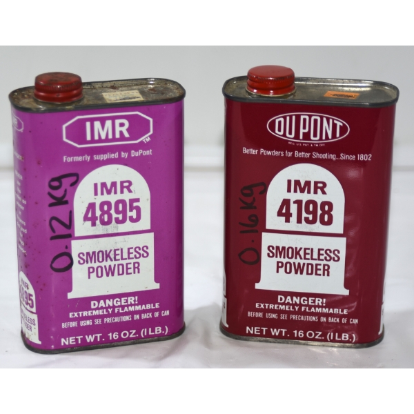 Assorted IMR Smokeless Powder 