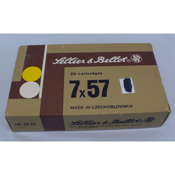 20 Rounds Sellier & Bellot 7x57 Protected Point 158gr. Ammunition