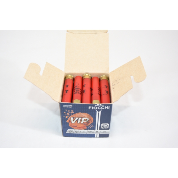 25 Rounds Fiocchi VIP .410 Gauge 2-1/2" 1/2oz 9 Shot Ammunition
