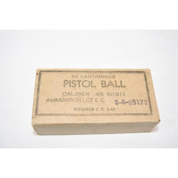50 Rounds .45 Caliber Ammunition 