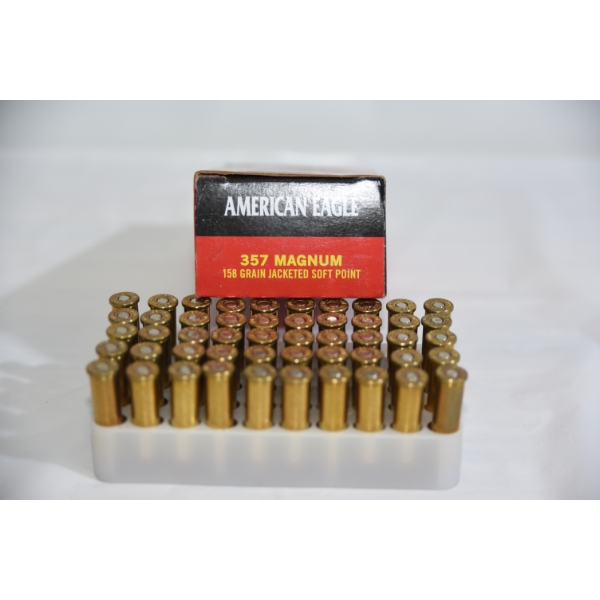 50 Rounds American Eagle 357 Magnum 158gr Ammunition 