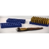 Image 1 : Box Lot Brass, Hunting Knife & Reloading Trays