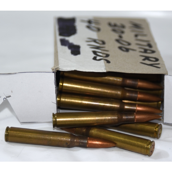 Approximately 40 Rounds Military 30-06 Ammunition 