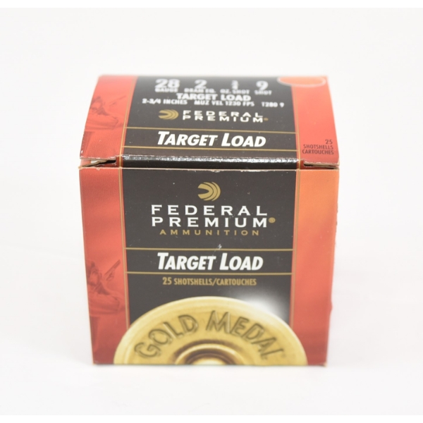 25 Rds. Federal Premium 28ga. 2-3/4" #9 Shot Target Load Ammunition 
