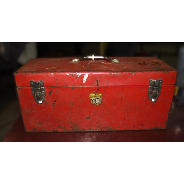 Internation Tool Box, Metal Sockets, Wrenches &  Extra Tools