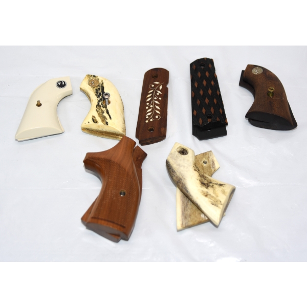 7 Pairs Of Assorted Makes Revolver & Pistol Grips - Very Good Condition.