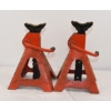 Image 1 : 2 Red Steel Jack Stands