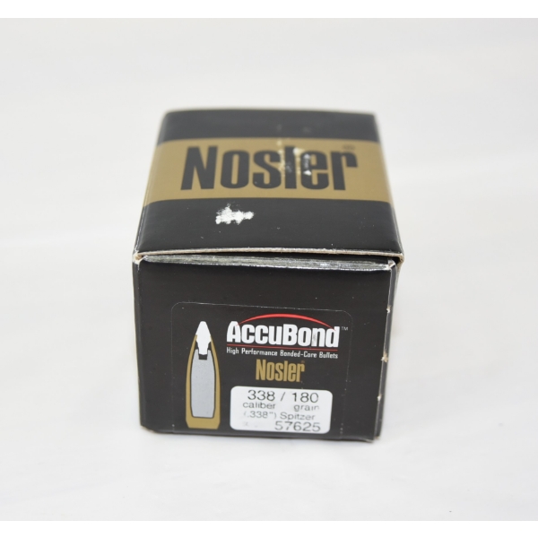 50 Pieces Nosler Accubond 338/180 SP Bullets