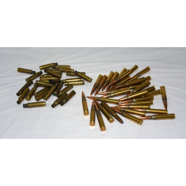 32 Rounds Assorted Brands 7.92x57mm Mauser Ammunition & 28 Pieces .308 Win Shot Brass