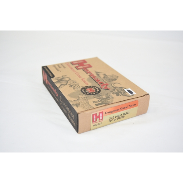 20 Rounds Hornady 375 H&H Magnum 300gr. DGS Ammunition