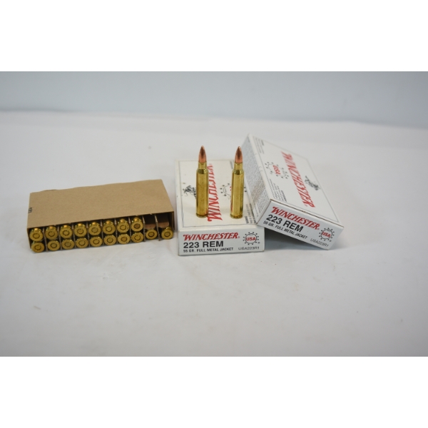 40 Rounds Winchester 223 Rem Ammunition