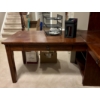Image 2 : Mahogany Oak L-Shaped Desk & Filing Cabinets 
