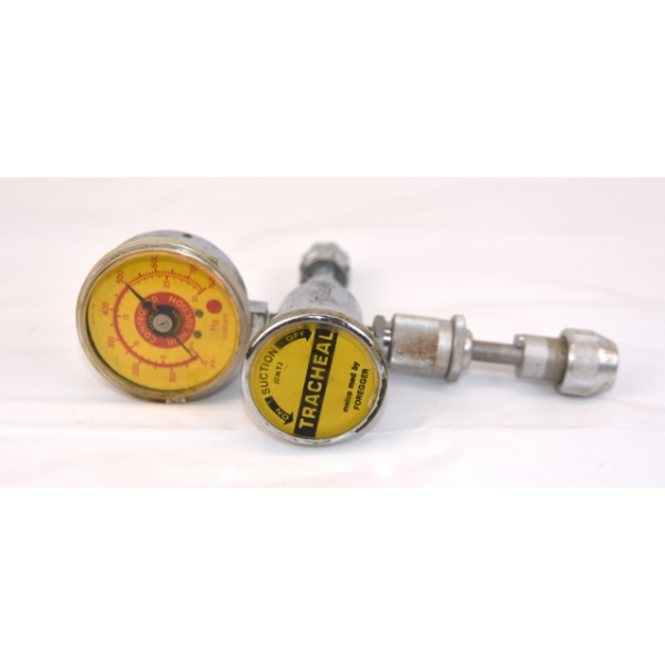 Vintage Foregger Melco Med Tracheal Suction Regulator With  Pressure Gauge