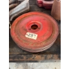 Image 2 : 18" Red Stamped Steel Double-Groove V-Belt Pulley