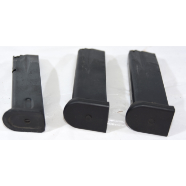 3 Handgun Magazines 9mm Caliber 10 Round Capacity