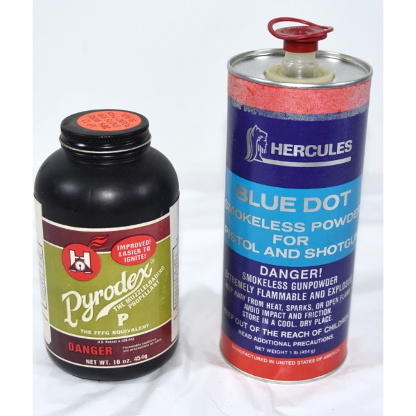 .38 KG Hercules Blue Dot & .46 KG Pyrodex The Muzzleloading propellant 