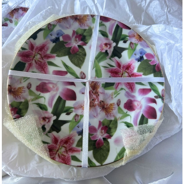 Da Vinci Floral Fine Porcelain Cake Serving Set