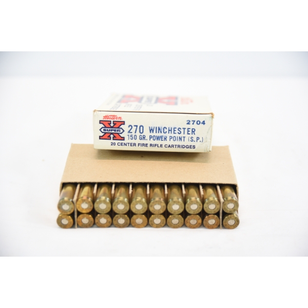 20 Rds. Winchester Super-X .270 150gr Ammunition 