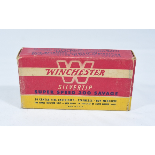 20 Rounds Winchester 300 Savage 180gr. SILVERTIP Ammunition