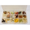 Image 5 : Box Lot of Misc Fishing Lures Includes 3 Small compartment Cases and A 2 Sided Carrying Case 