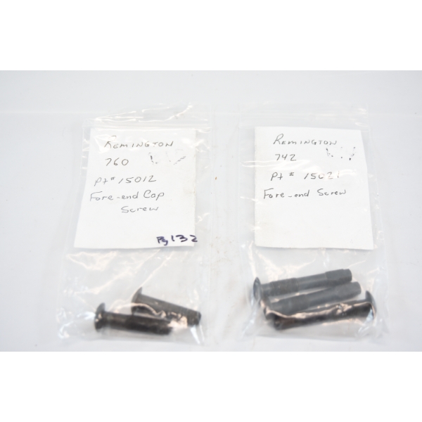 3 Remington 742 Forend Screws & 2 Remington 760 Forend Cap Screws 
