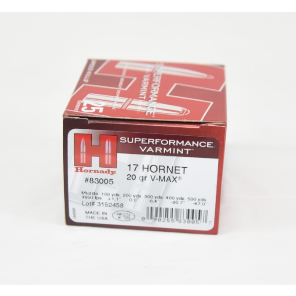 25 Rounds Hornady 17 Hornet 15.5gr NTX Ammunition