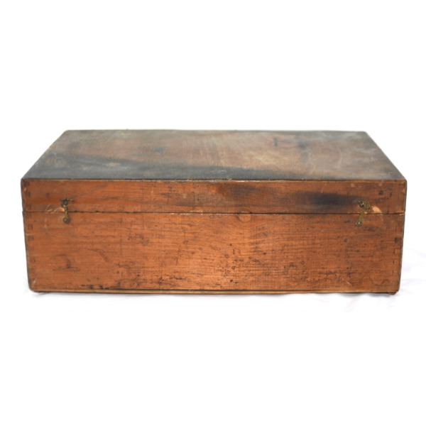 Wood Box With Hinges & Latches