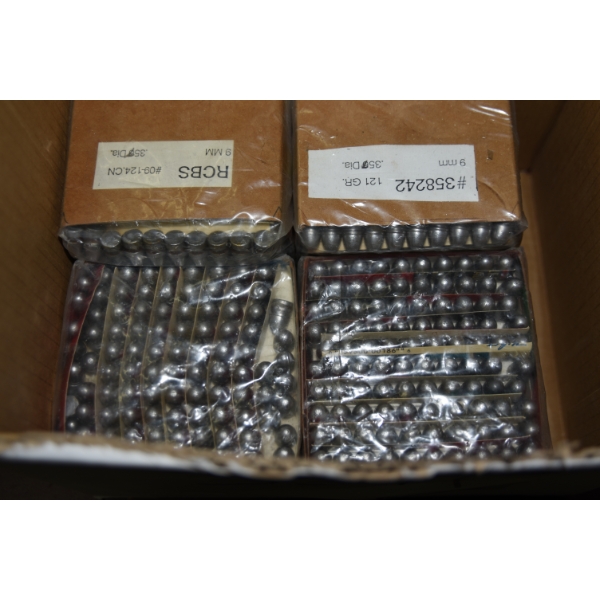 16 KG Box Of 9mm Caliber Lead Reloading Ammunition