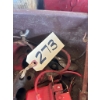 Image 2 : Box Lot of Vintage Red Tractor Parts: Voltage Regulator, Galvanized Rain Cap, Brackets, Wrench & Mor