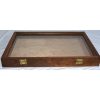 Image 5 : 1 Wood Frame Hinged Glass Display Case & 1 Angled Wood Frame Display Case