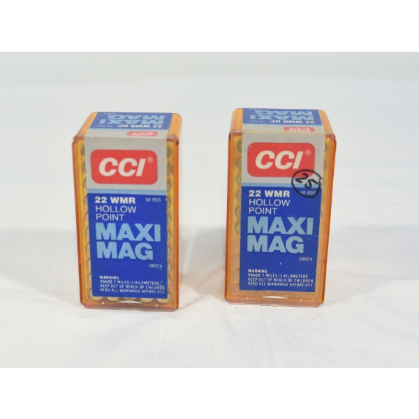75 Rounds CCI 22WMR Maxi Mag Ammunition