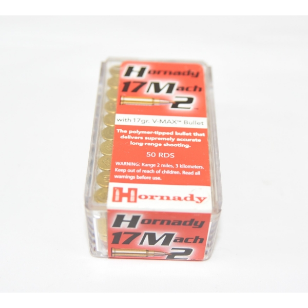 50 Rounds Hornady 17 Mach 2  Ammunition